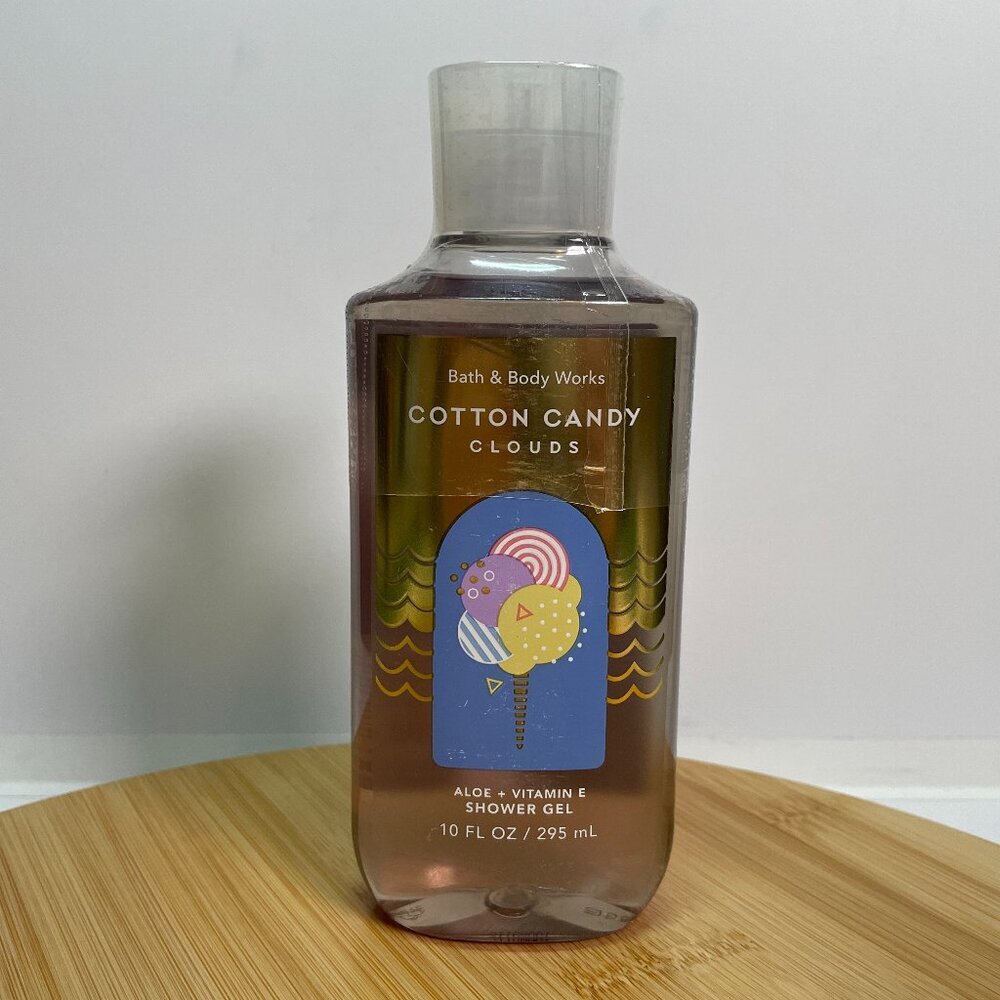 Bath & Body Works Cotton Candy Clouds Shower Gel Body Wash 10 oz Vitamin E